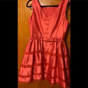 Taylor Coral Wedding Guest/Evening Dress- Size 10